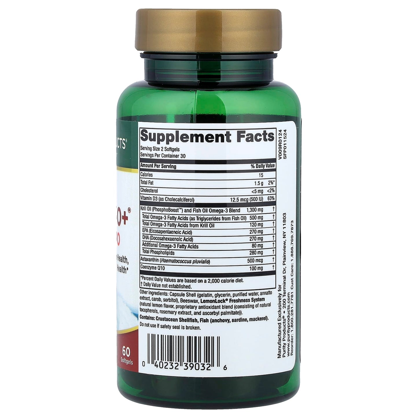 Purity Products, Krill Omega 50+® with CoQ10, 60 Softgels - Image 2