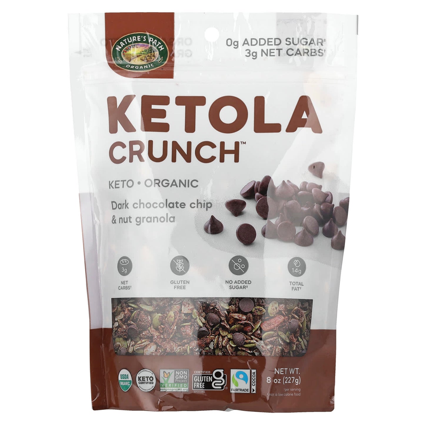 Nature's Path, Ketola Crunch™, Dark Chocolate Chip & Nut Granola, 8 oz (227 g) - Image 1