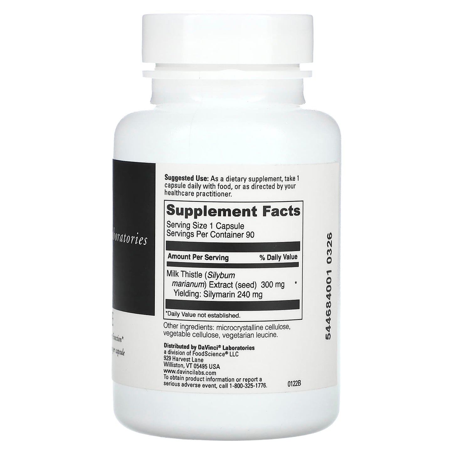 Support Liver Health with DaVinci Laboratories 300mg Milk Thistle - Image 2
