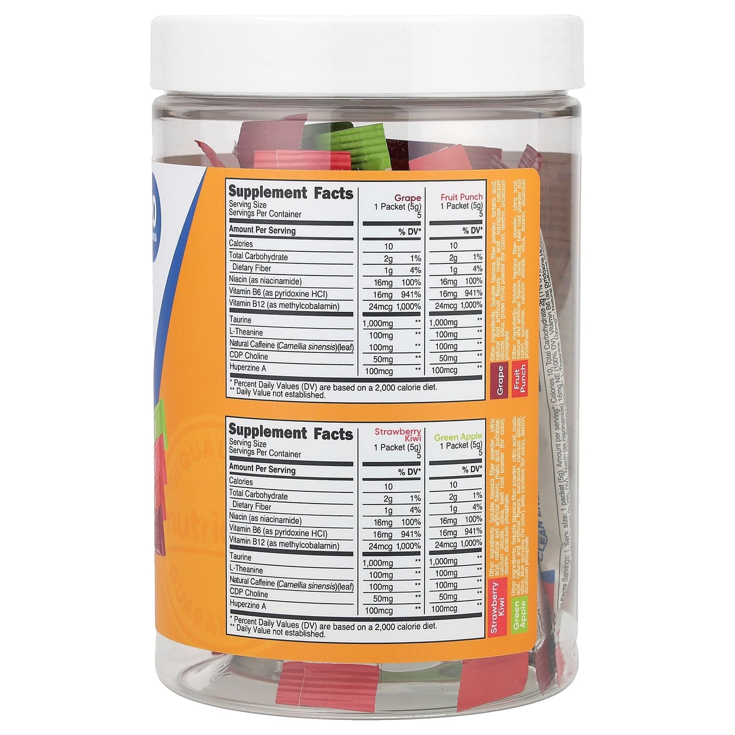 Nutricost, Energy, Clean Energy Powder, Variety Pack, 20 Stick Packs, 0.18 oz (5 g) Each - Image 2