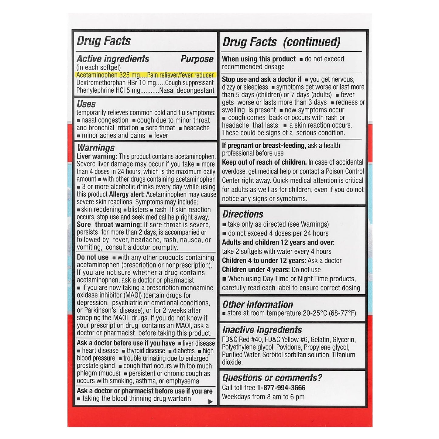 Tukol, Day Time Cold and Flu Relief, 24 Softgels - Image 2
