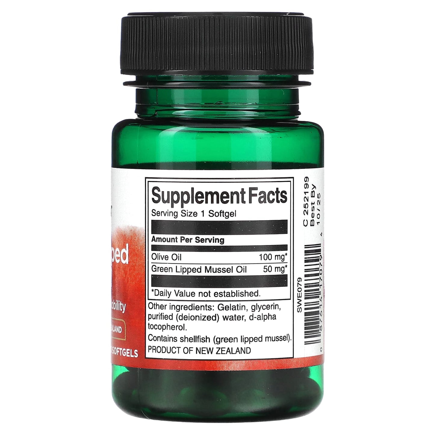 Swanson, Green Lipped Mussel, 30 Softgels - Image 2