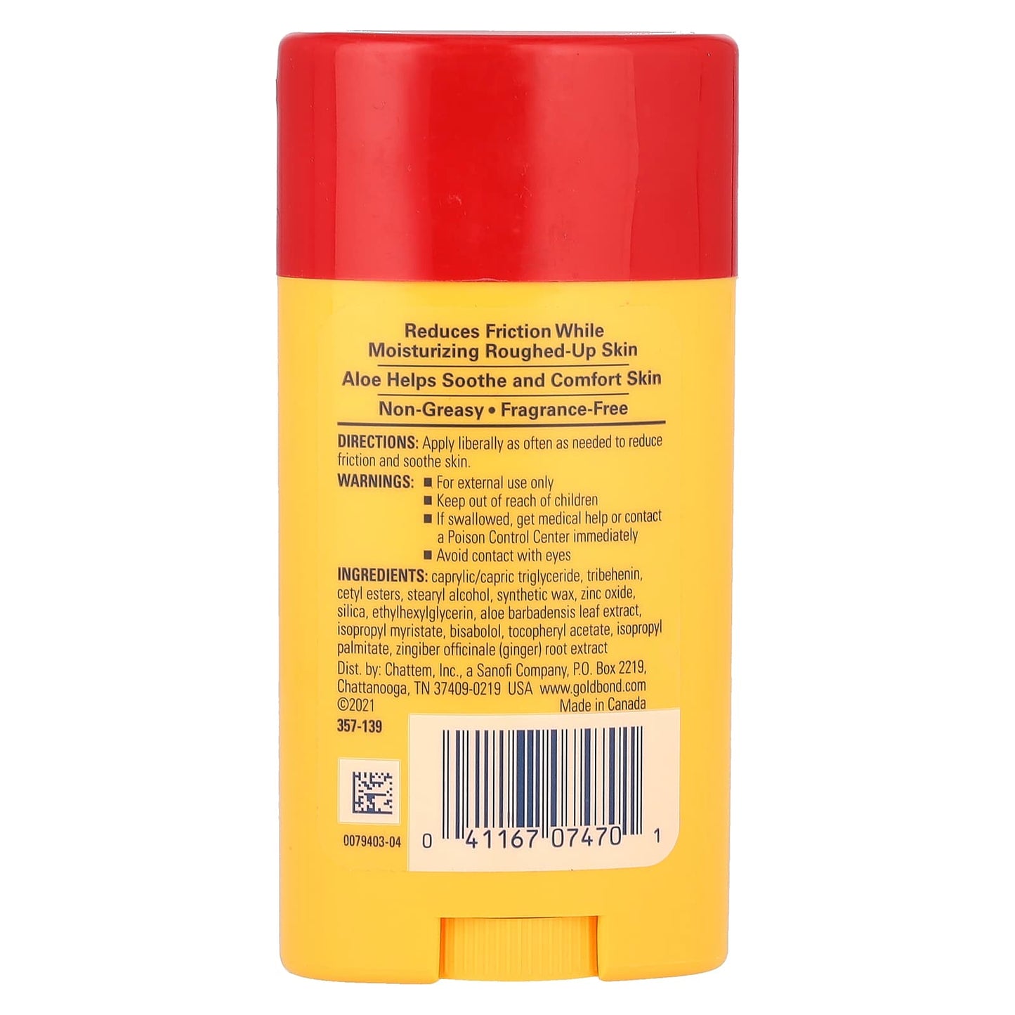 Gold Bond Friction Defense Aloe Moisturizing Stick for Sensitive Skin - Image 2