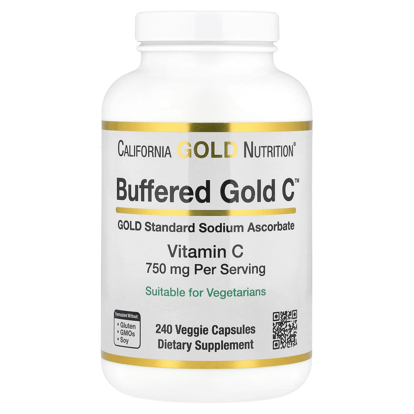 Boost Immune Health with Buffered Vitamin C by California Gold Nutrition - Image 1