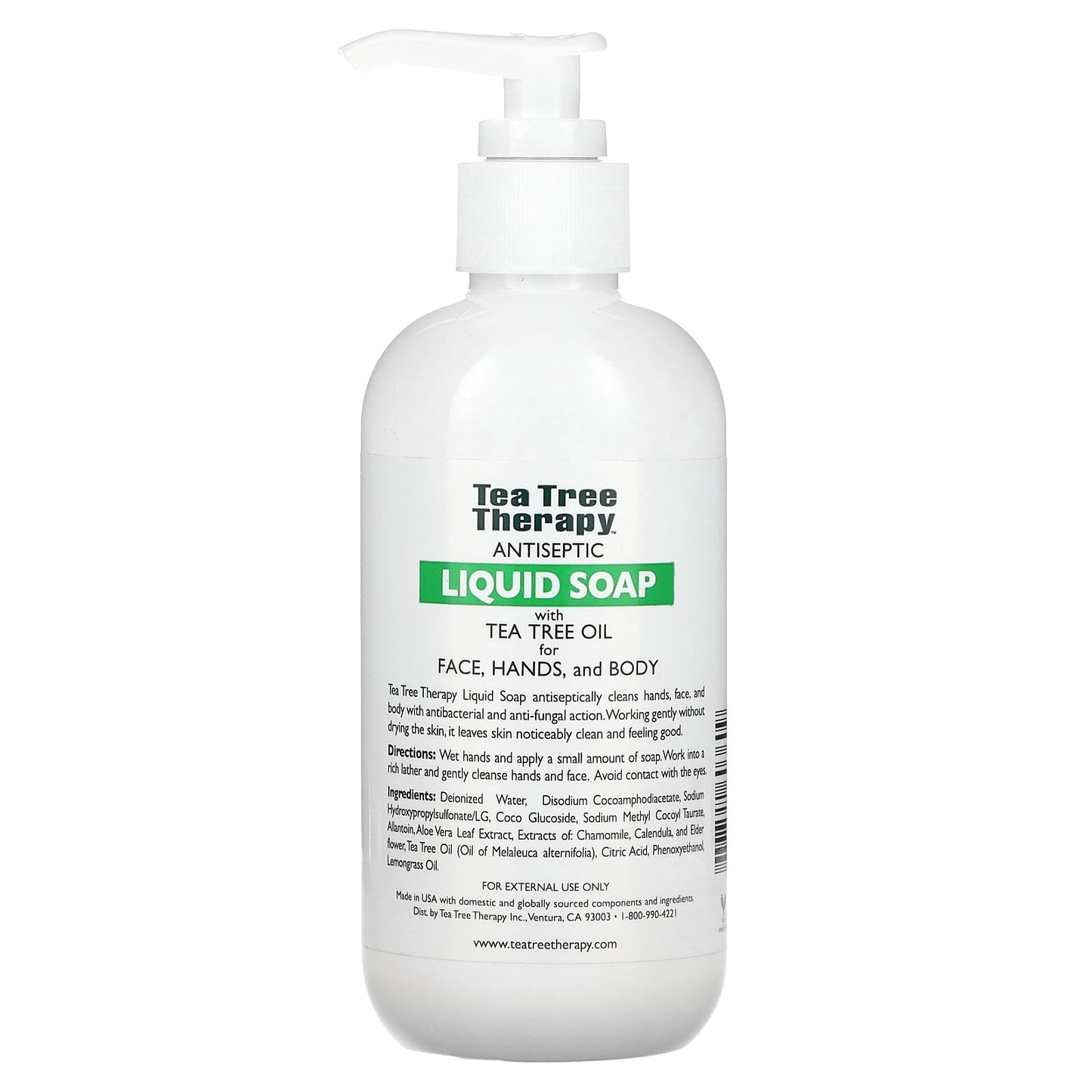 Tea Tree Therapy, Antiseptic Liquid Soap, With Tea Tree Oil, 8 fl oz (236 ml) - Image 2