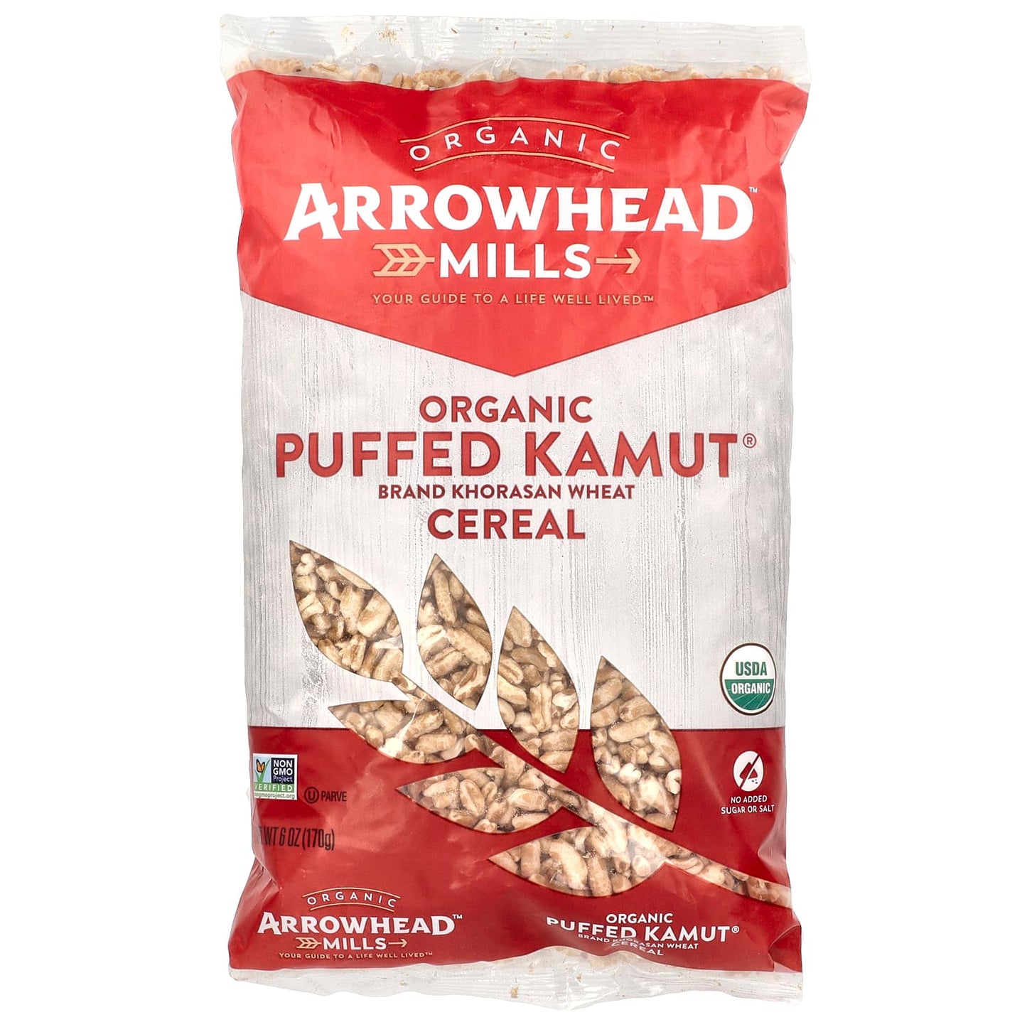 Organic Puffed Kamut Cereal by Arrowhead Mills, 6 oz, Non-GMO - Image 1