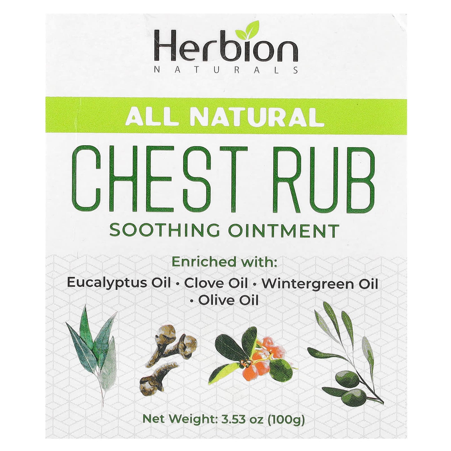 All Natural Chest Rub for Adults & Kids - Soothing Ointment by Herbion Naturals - Image 2