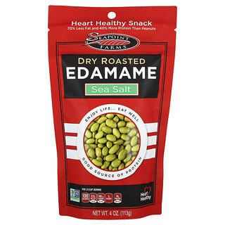 Dry Roasted Edamame, Sea Salt, Healthy Protein Snack - Seapoint Farms