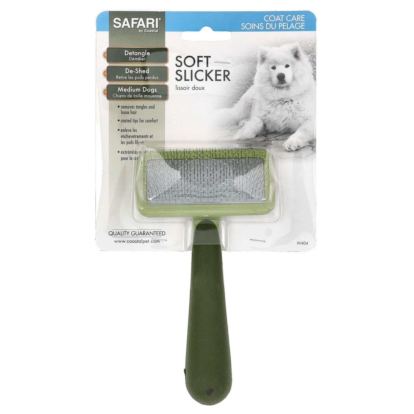 Safari, Soft Slicker Brush for Medium Dogs, 1 Brush - Image 1