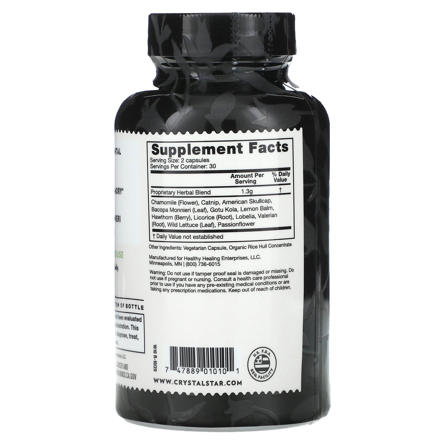 Crystal Star, Focus, 60 Vegetarian Capsules