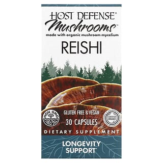 Reishi Mushroom Capsules for Longevity & Stress Relief by Host Defense
