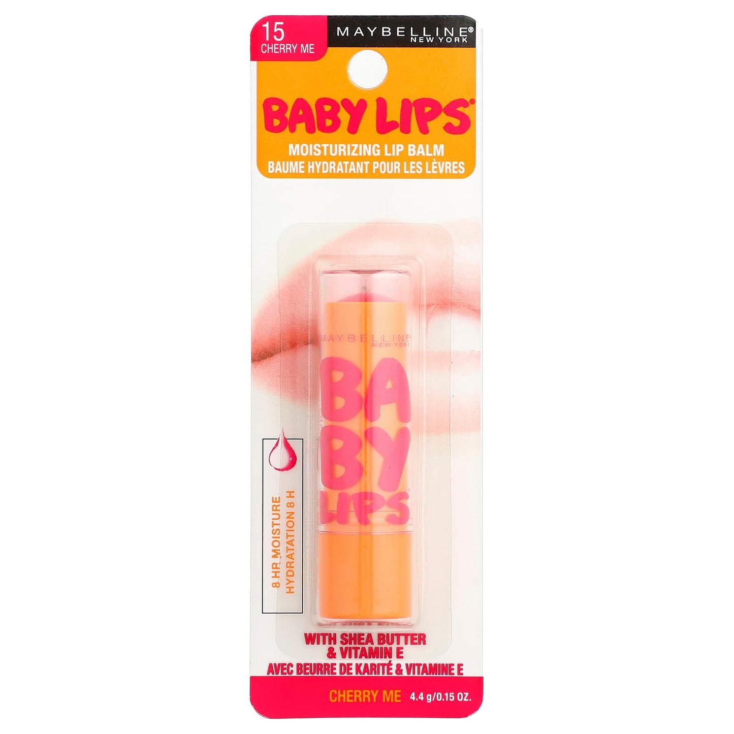Maybelline, Baby Lips®, Moisturizing Lip Balm, 15 Cherry Me, 0.15 oz (4.4 g) - Image 2