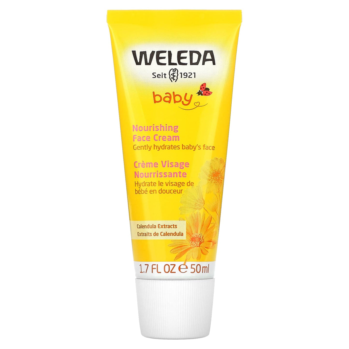 Weleda, Baby, Nourishing Face Cream, Calendula Extracts, 1.7 fl oz (50 ml) - Image 1