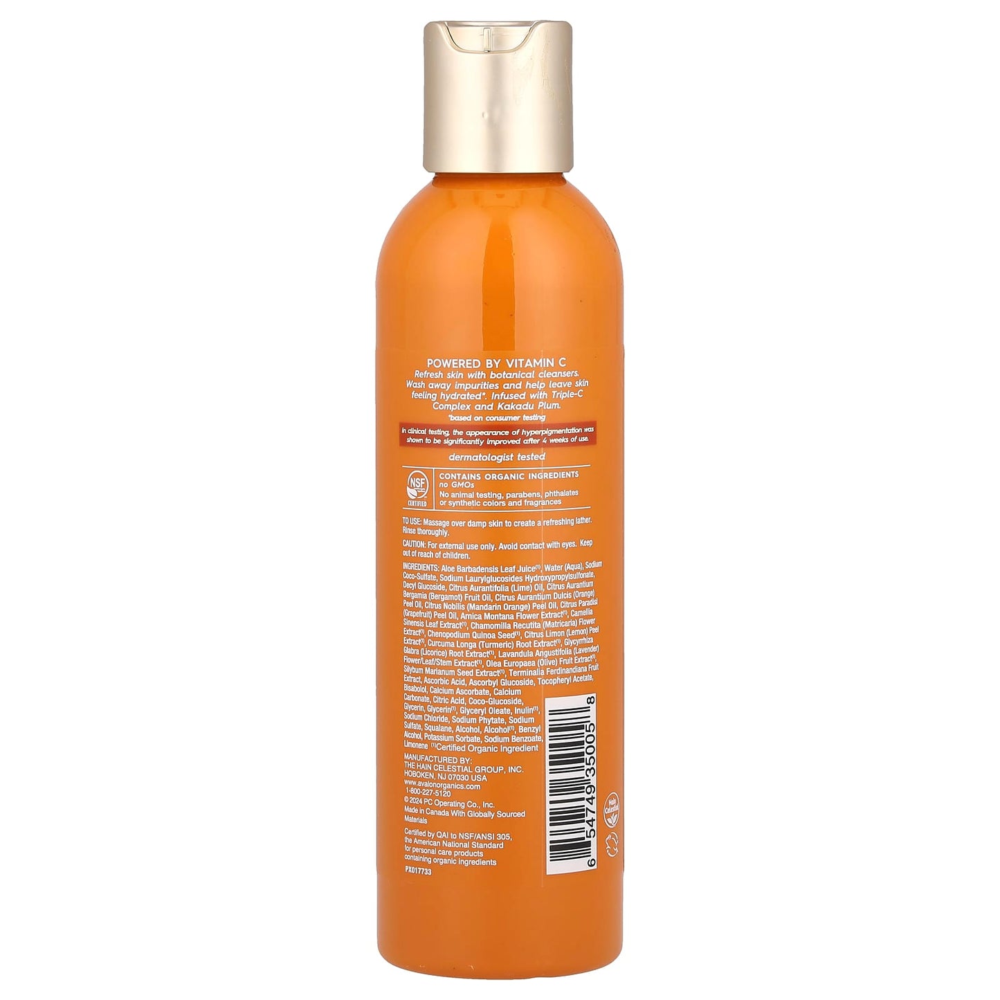 Avalon Organics Vitamin C Cleansing Gel, 6fl oz - Image 2