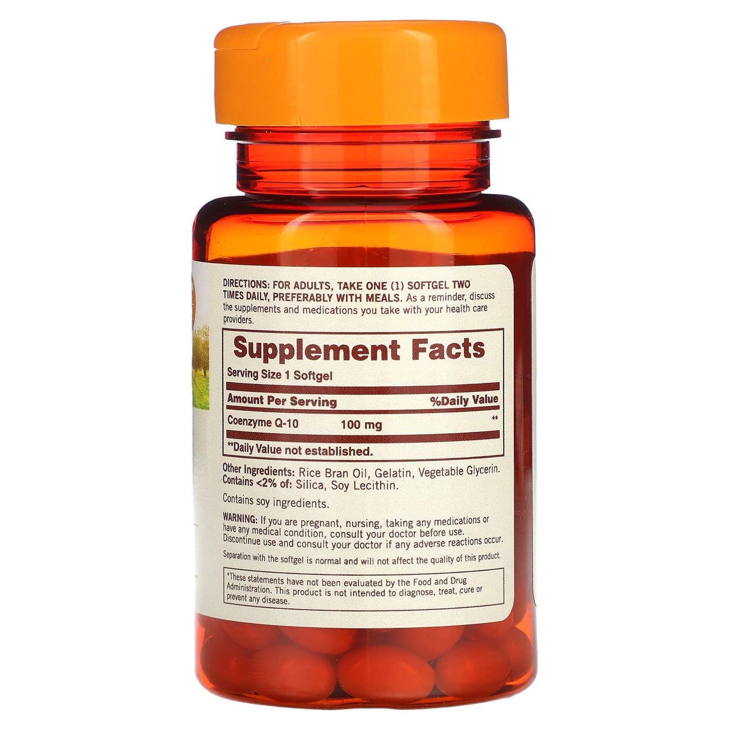 Sundown Naturals, Co Q-10, 100 mg, 40 Softgels - Image 2