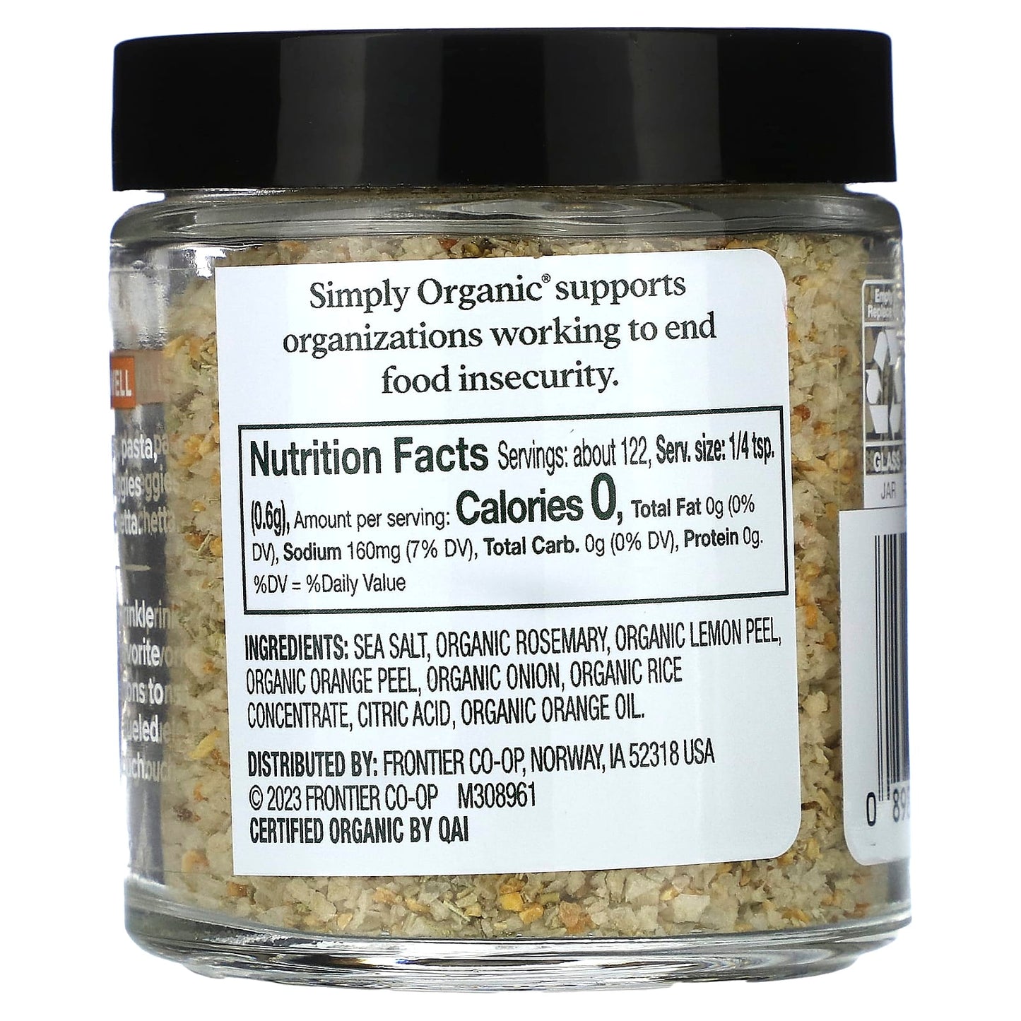 Simply Organic, Finishing Salt, Citrus Rosemary , 2.58 oz (73 g) - Image 2