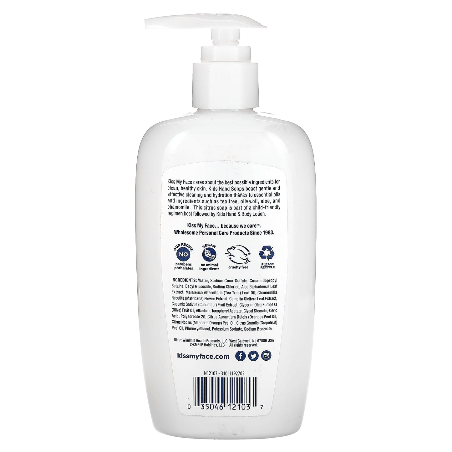 Kiss My Face, Kids Tea Tree & Aloe Hand Soap, Citrus, 9 fl oz (266 ml) - Image 2