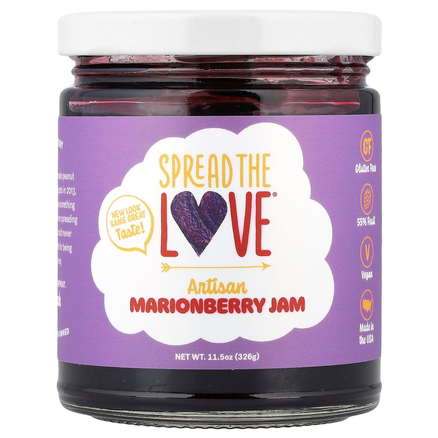 Spread The Love, Artisan Marionberry Jam, 11.5 oz (326 g) - Image 1