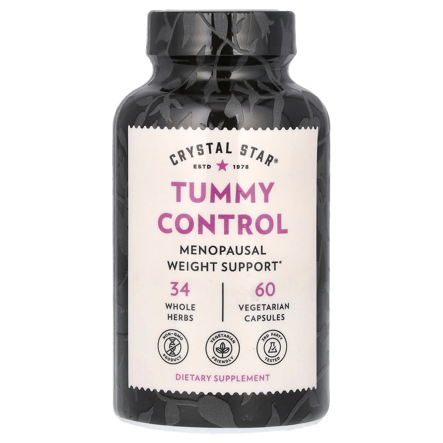 Menopause Weight Gain Support, 60 Vegetarian Capsules by Crystal Star - Image 1