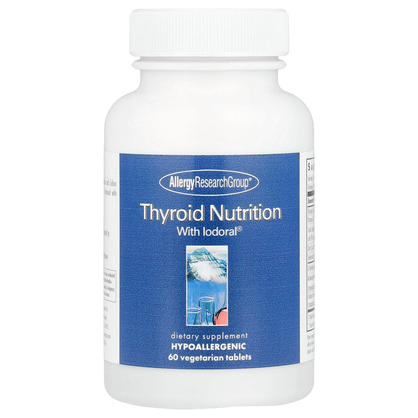Thyroid Nutrition with Iodoral, Selenium, and Zinc - 60 Veg Tablets - Image 1