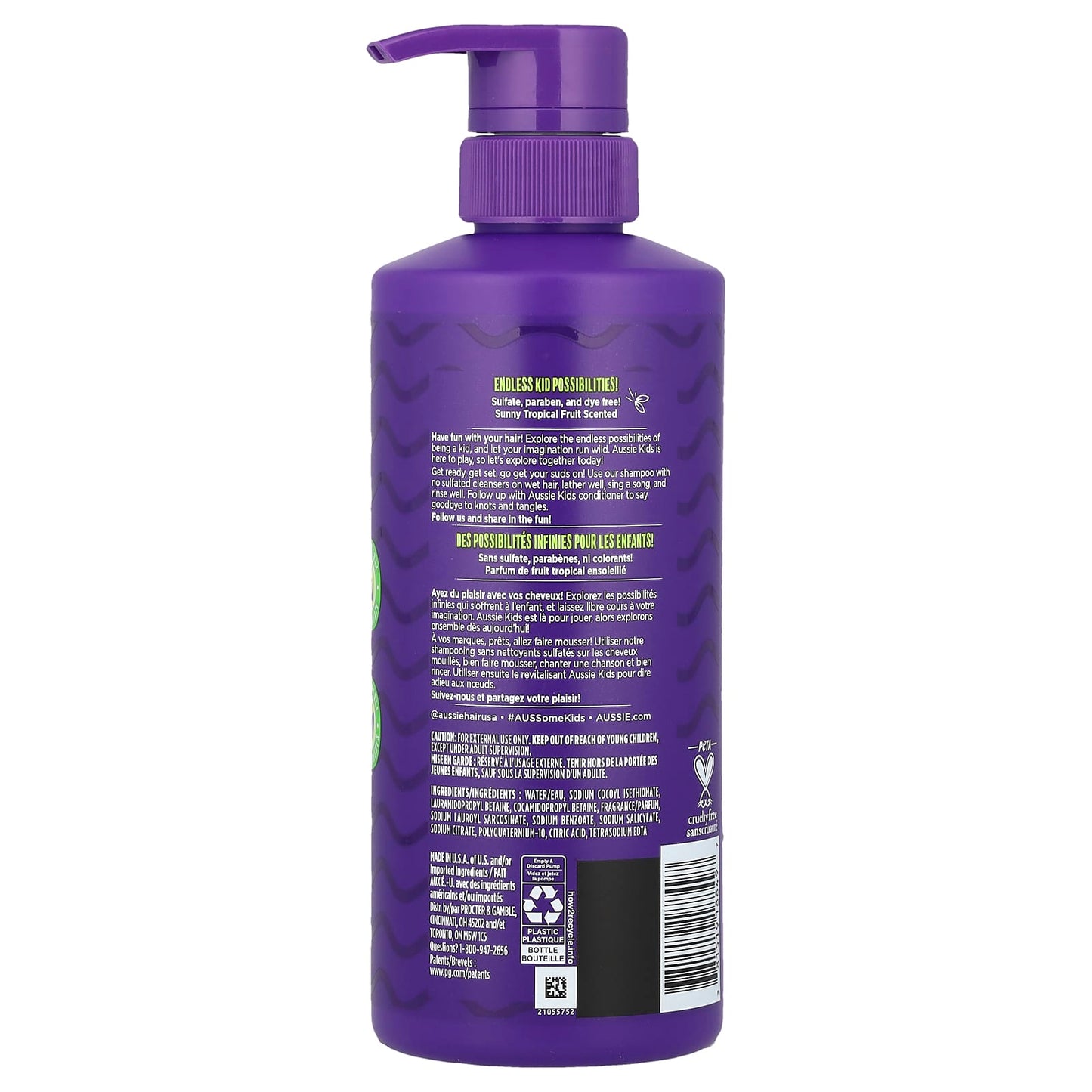 Aussie Kids Sulfate-Free Shampoo for Kids, 16 fl oz (475 ml) - Image 2