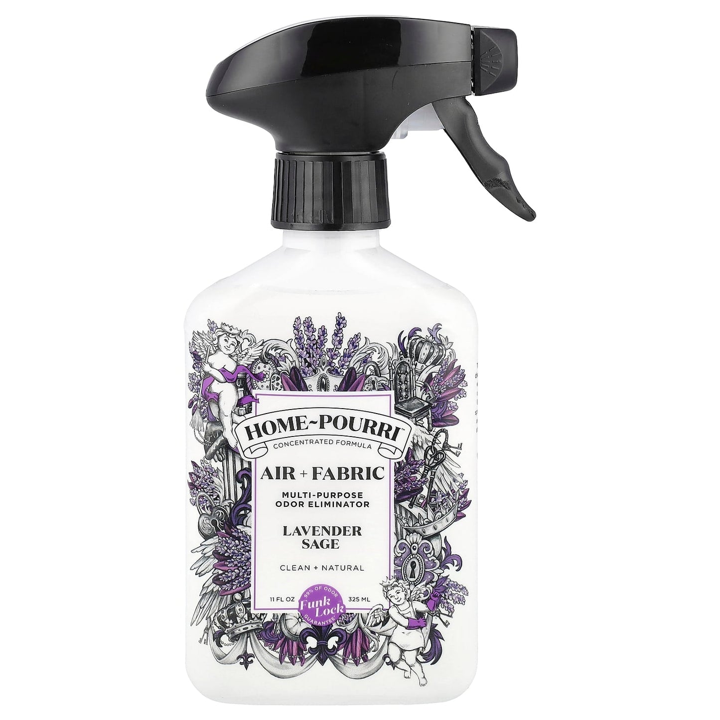 Poo-Pourri, Home-Pourri™ Air + Fabric, Multi- Purpose Odor Eliminator, Lavender Sage, 11 fl oz (325 ml) - Image 1