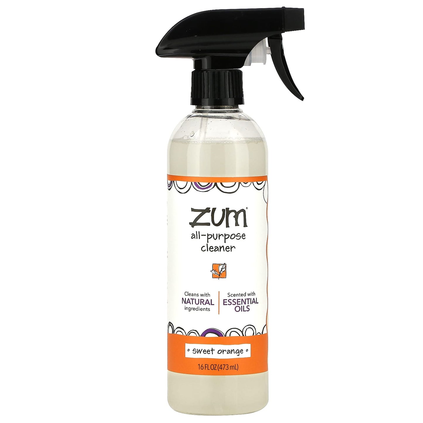 ZUM, All-Purpose Cleaner, Sweet Orange, 16 fl oz (473 ml) - Image 1