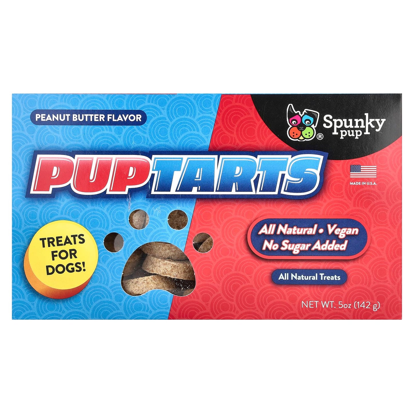 Spunky Pup, PupTarts, Treats For Dogs, Peanut Butter, 5 oz (142 g) - Image 1