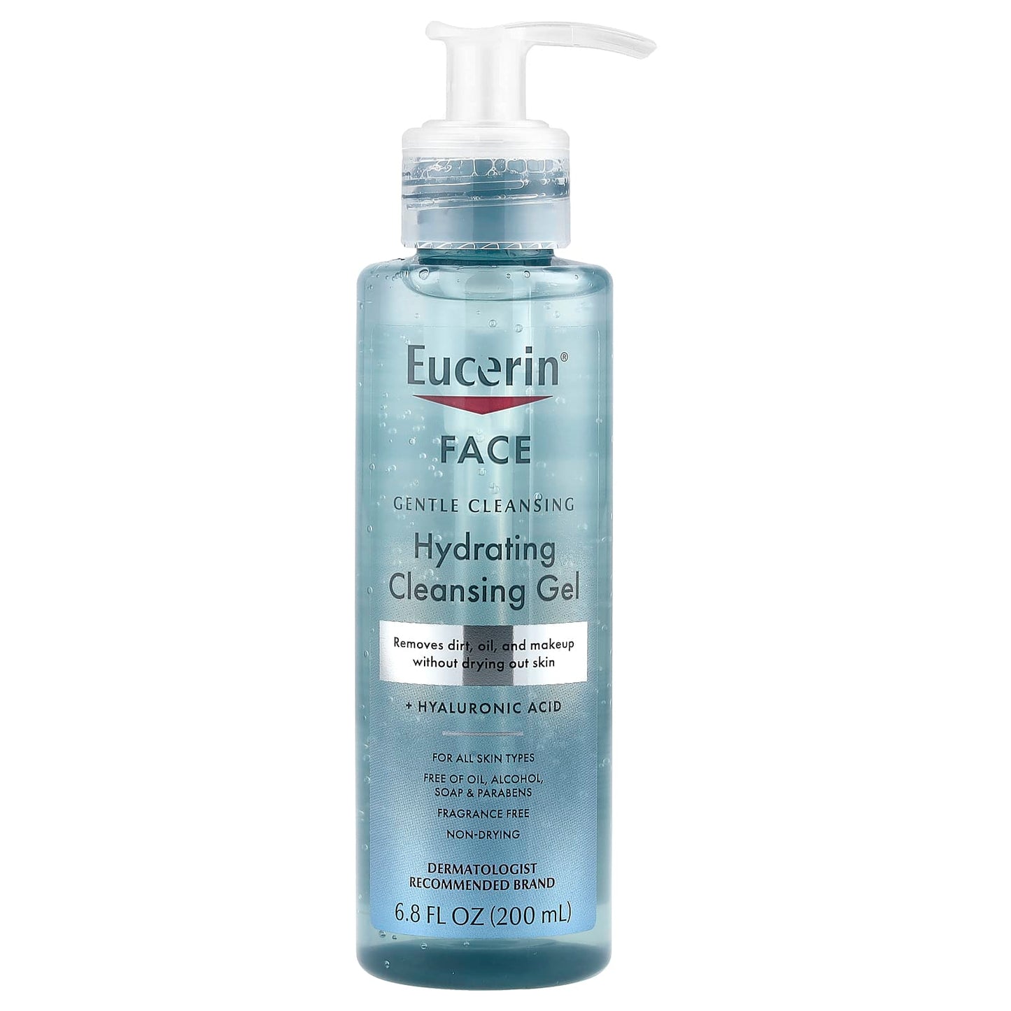 Eucerin Hydrating Face Cleanser with Hyaluronic Acid - 6.8 fl oz - Image 1