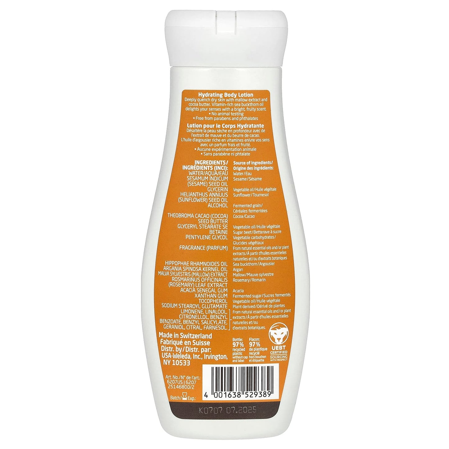 Weleda, Hydrating Body Lotion, Sea Buckthorn Extracts, 6.8 fl oz (200 ml) - Image 2