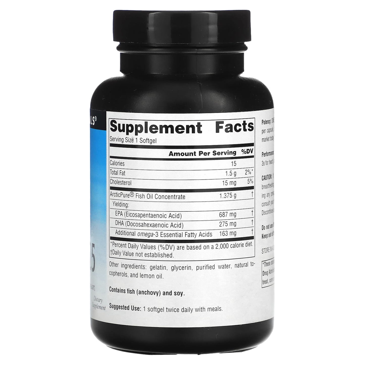 Source Naturals, Arctic Pure, Omega-3 Fish Oil, 1,125 mg, 60 Softgels - Image 2
