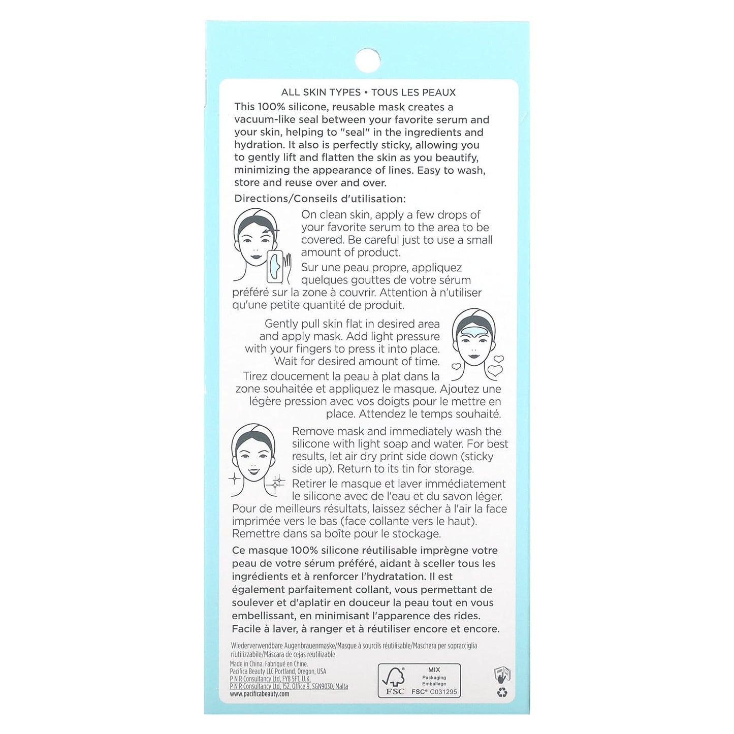 Pacifica, Reusable Brow Beauty Mask, 1 Mask - Image 2