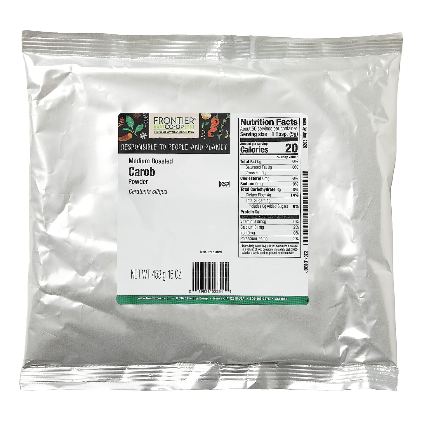Natural Carob Powder for Baking and Cooking - Frontier Co-op - Image 2