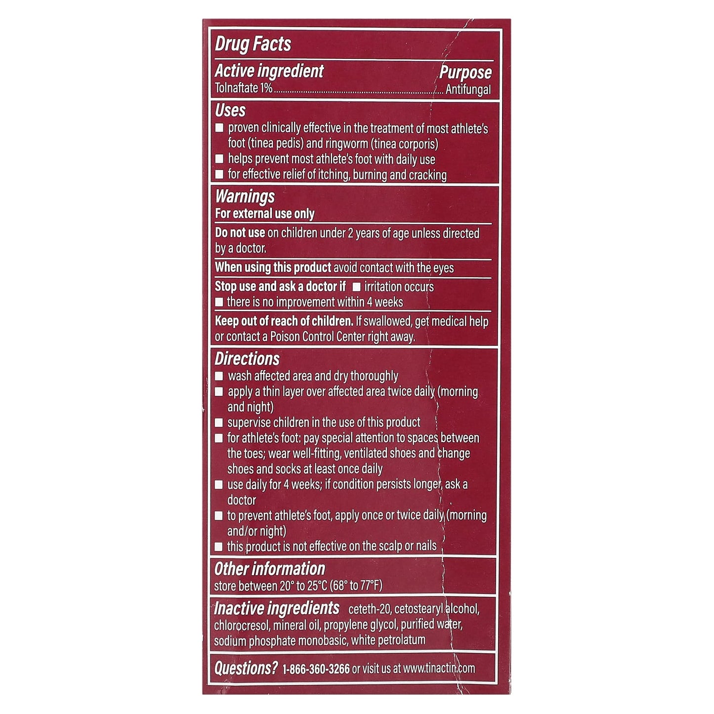 Tinactin, Tolnaftate Antifungal Cream, 1.5 oz (15 g) - Image 2
