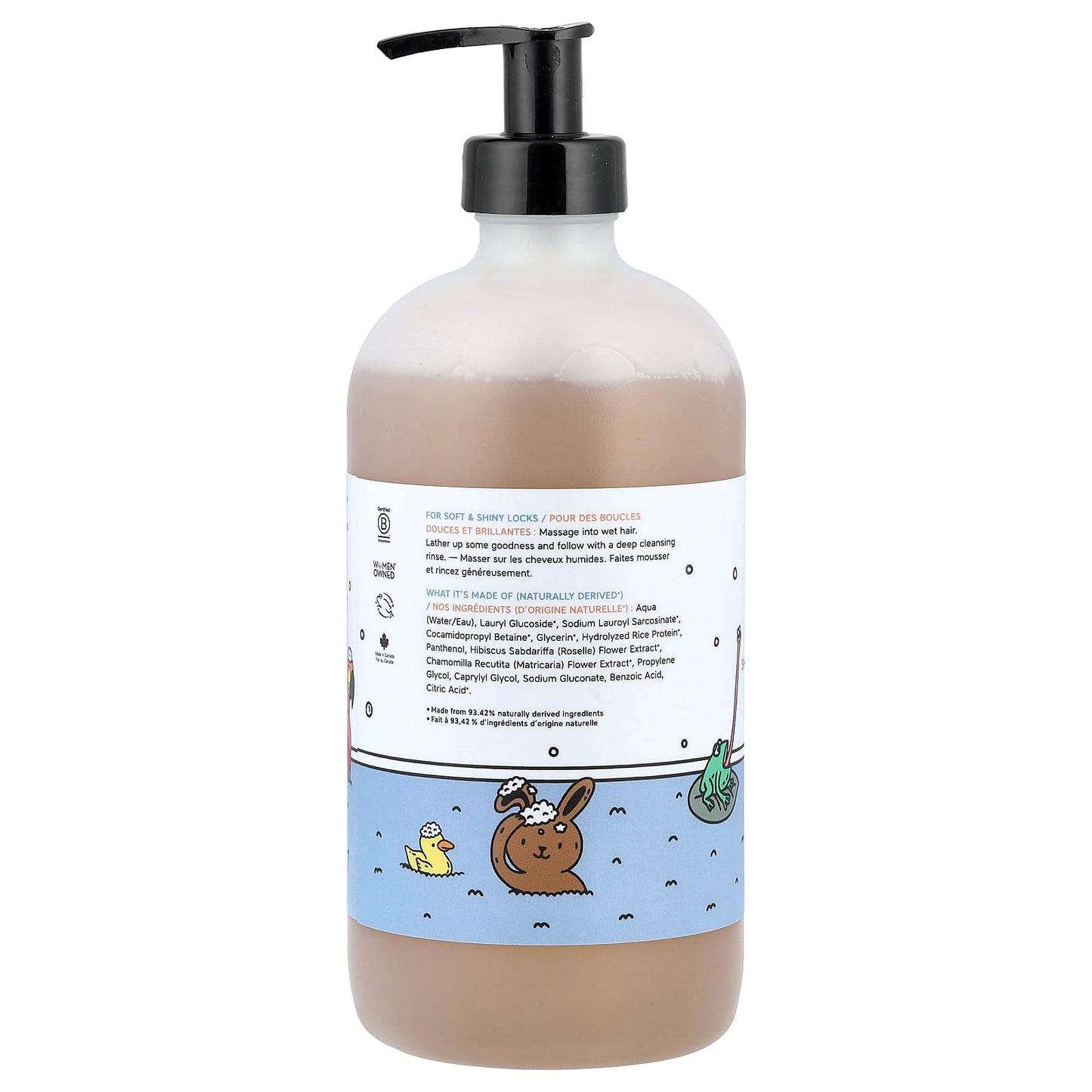 The Unscented Company, Kids, Shiny Shampoo + Wash, Fragrance Free, 16.9 fl oz (500 ml) - Image 2