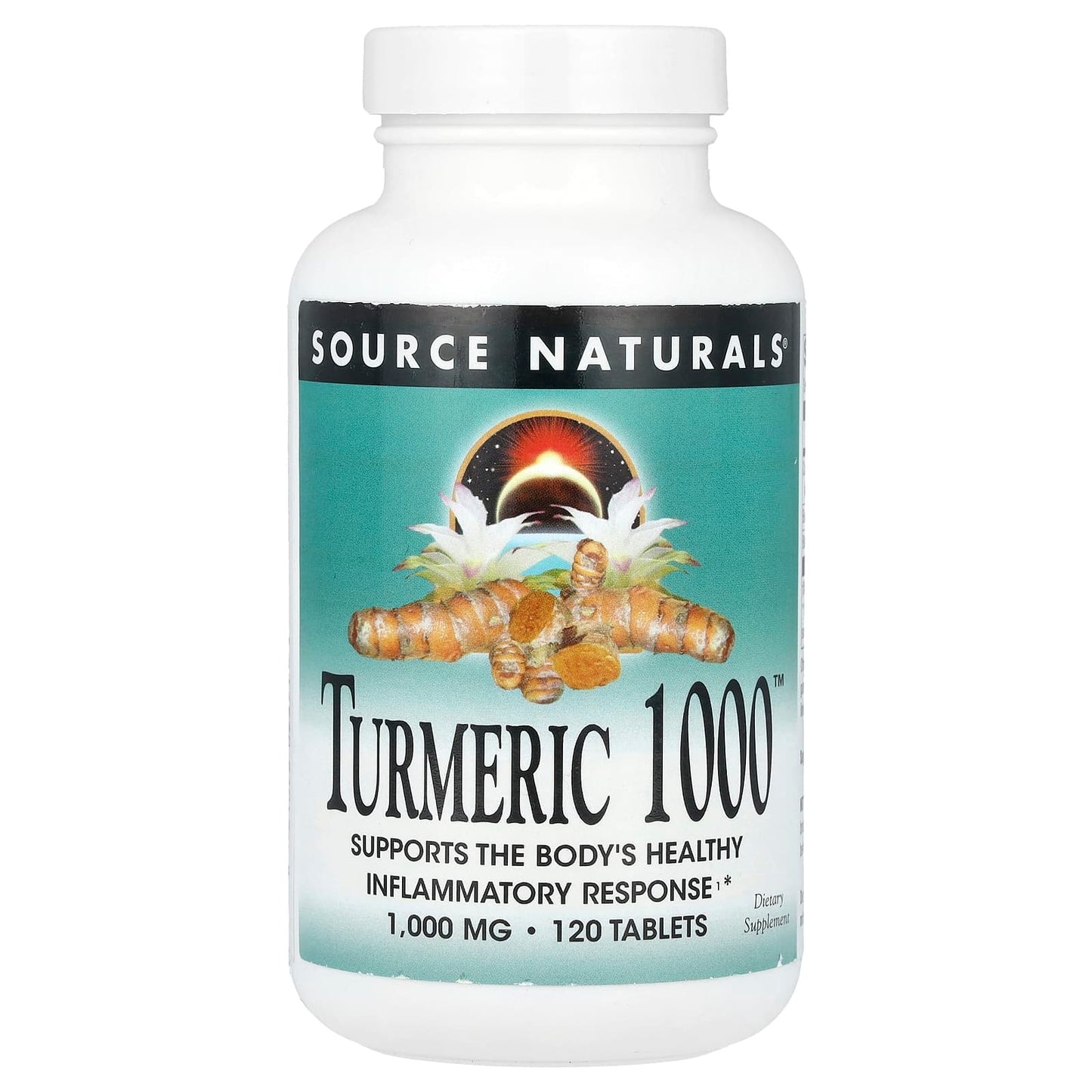 Source Naturals, Turmeric 1000™, 1,000 mg , 120 Tablets - Image 1