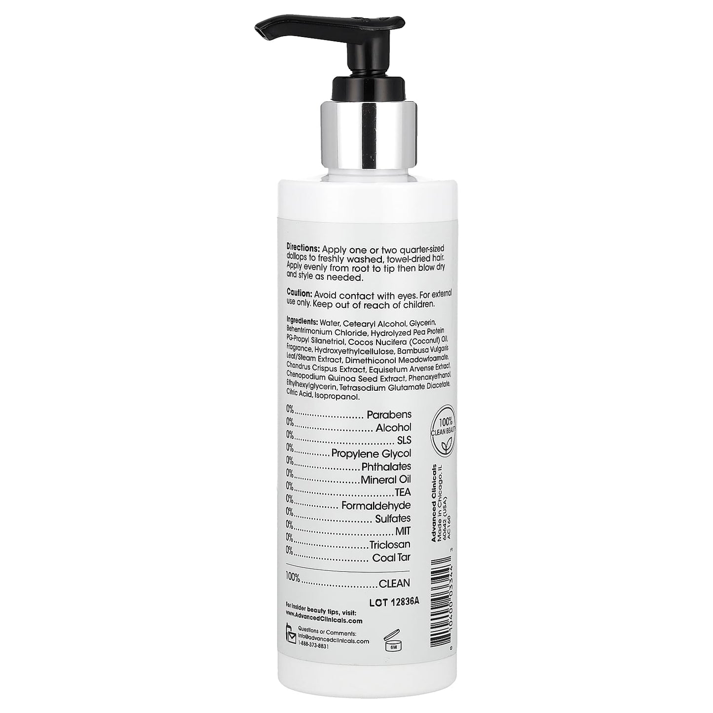 10-in-1 Frizz Control Heat Protectant Spray | Advanced Clinicals - Image 2