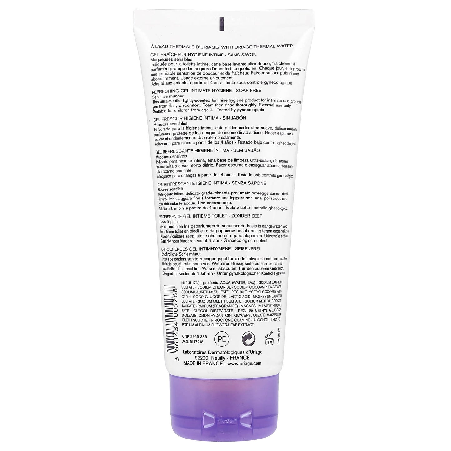 Uriage, Gyn-Phy, Refreshing Gel Intimate Hygiene, 6.8 fl oz (200 ml) - Image 2