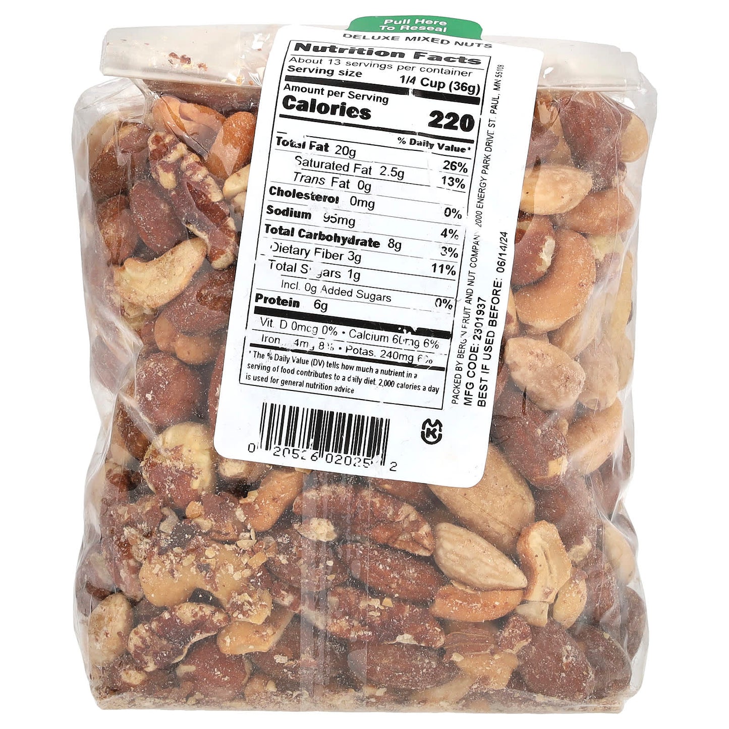 Deluxe Mixed Nuts by Bergin Fruit and Nut Company, 16 oz - Image 2