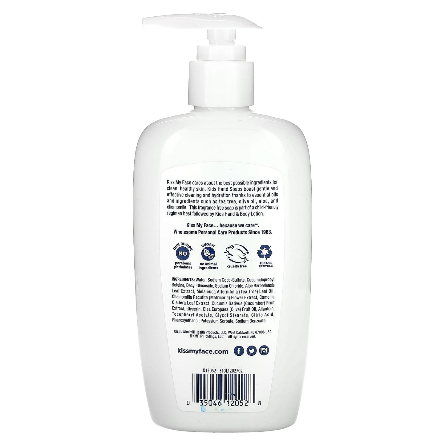 Kiss My Face, Kids Tea Tree & Aloe Hand Soap, Fragrance Free, 9 fl oz (266 ml) - Image 2