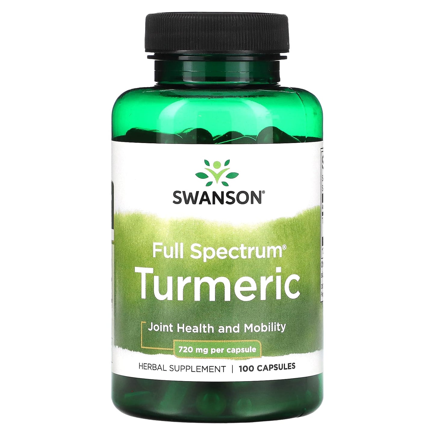 Swanson, Full Spectrum® Turmeric, 720 mg, 100 Vegan Capsules - Image 1