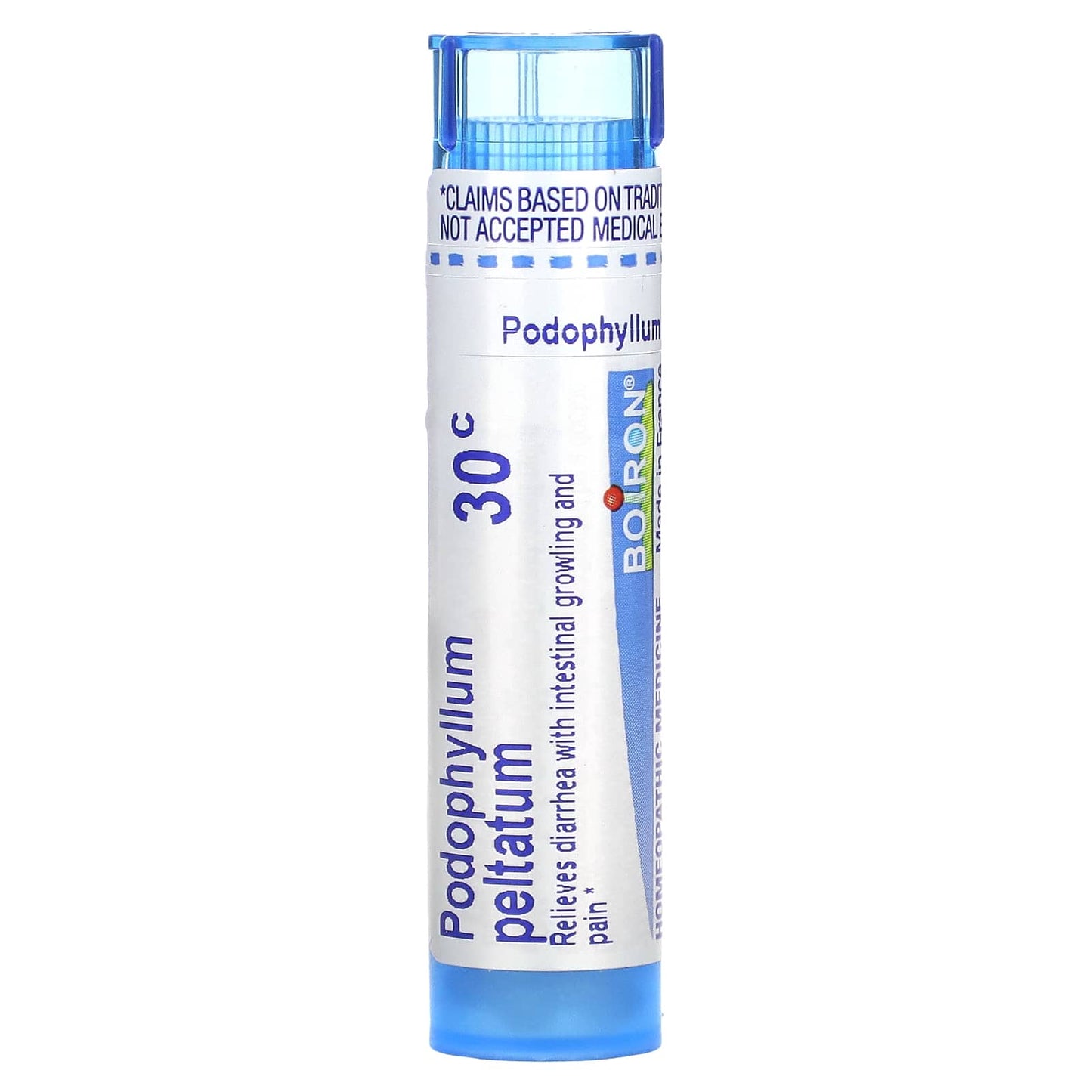 Boiron Podophyllum Peltatum 30C Homeopathic Diarrhea Relief 80 Pellets - Image 1