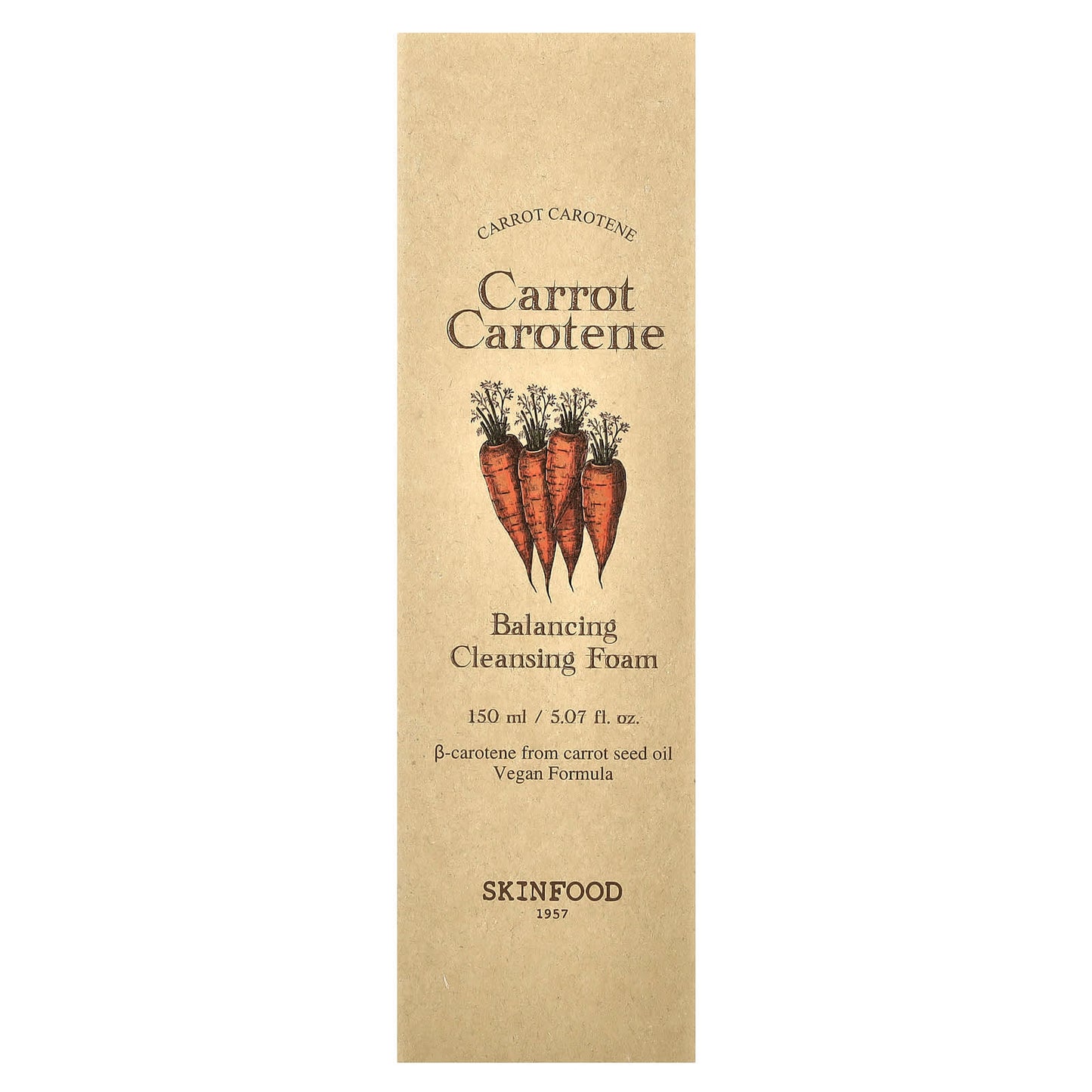 SKINFOOD, Carrot Carotene Balancing Cleansing Foam, 5.07 fl oz (150 ml) - Image 2