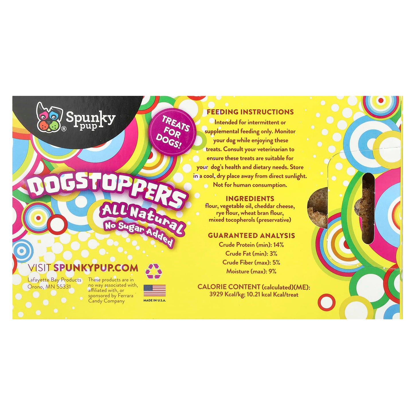 Spunky Pup, Dogstoppers, Treats For Dogs, Cheddar Cheese, 5 oz (142 g) - Image 2