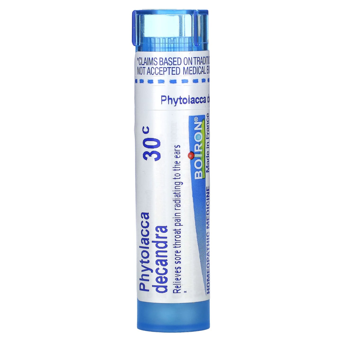Boiron Sore Throat Relief | Phytolacca Decandra 30C | 80 Pellets | Natural Homeopathic Remedies - Image 1