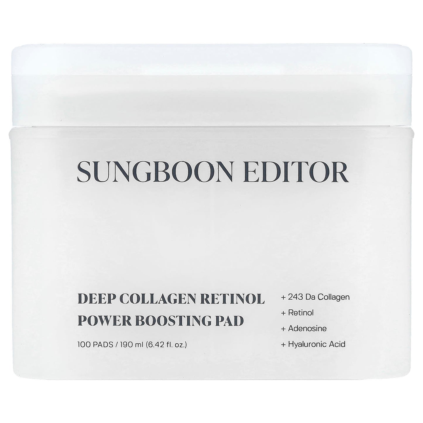 Sungboon Editor, Deep Collagen Retinol Power Boosting Pad, 100 Pads - Image 1