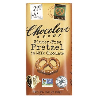 Indulge in Chocolove's Crunchy Pretzel in Milk Chocolate