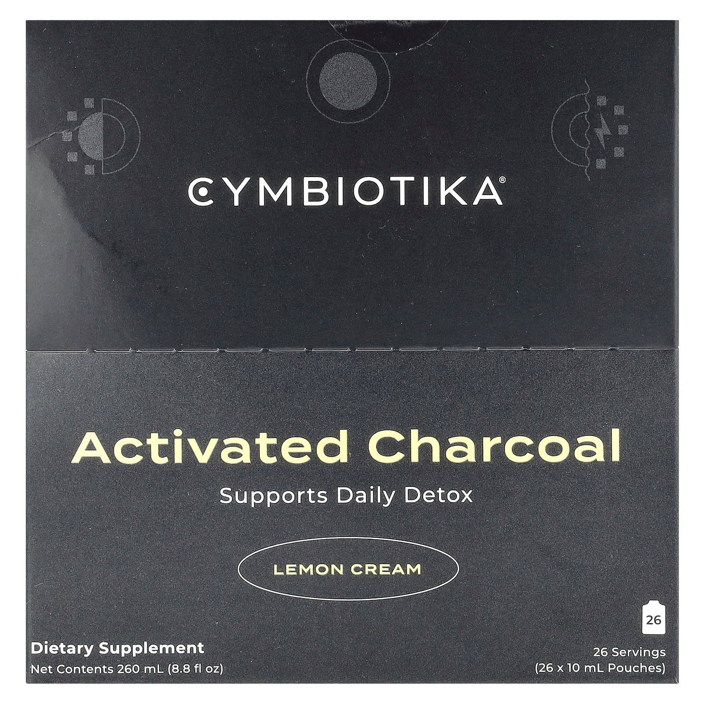 Activated Charcoal Lemon Cream by Cymbiotika - Daily Detox Supplement - Image 1