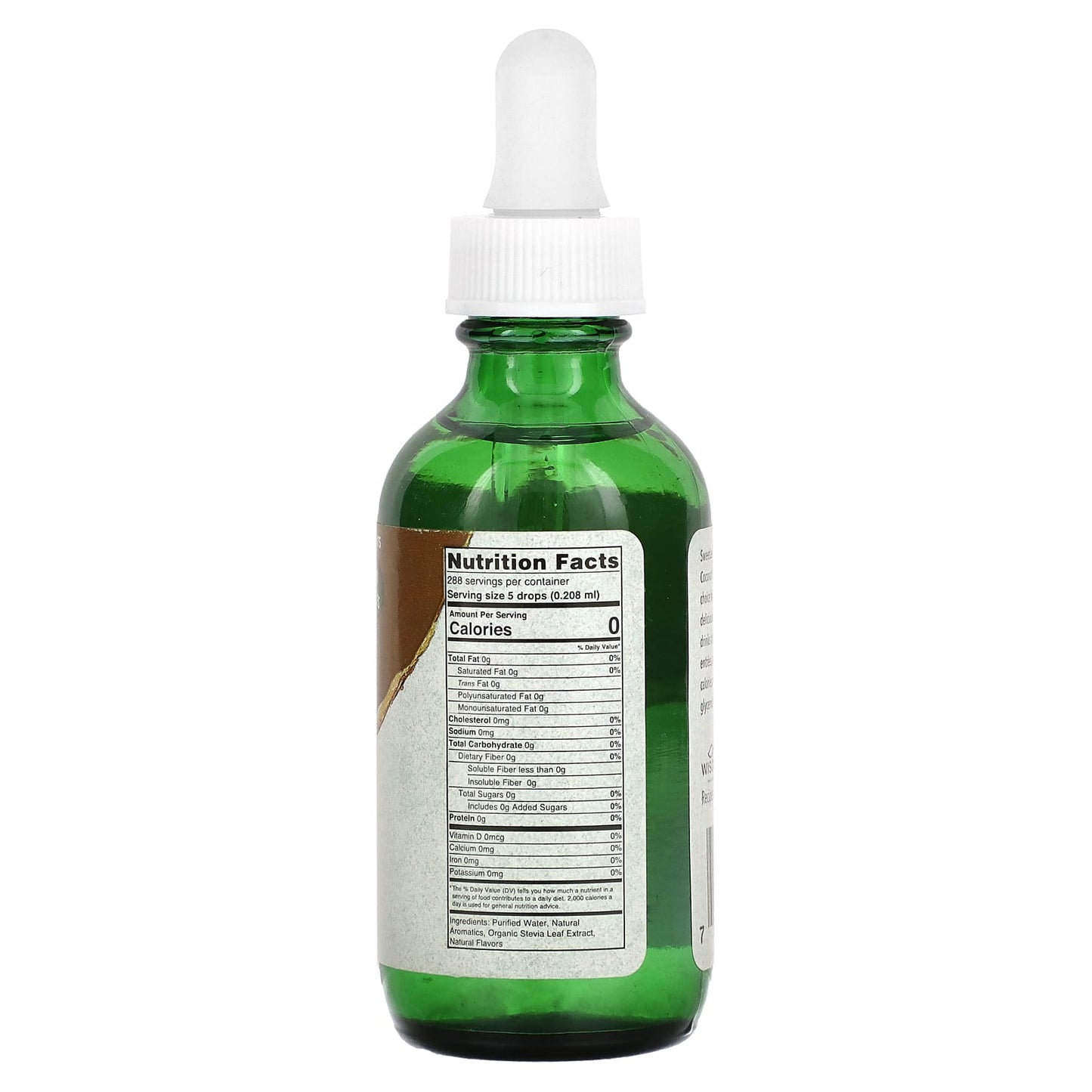 SweetLeaf Stevia, Sweet Drops, Coconut, 2 fl oz (60 ml) - Image 2