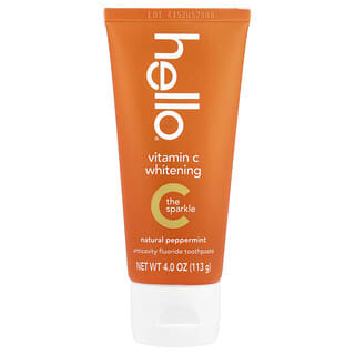 Vitamin C Whitening Toothpaste - Natural Peppermint Flavor, 4 oz